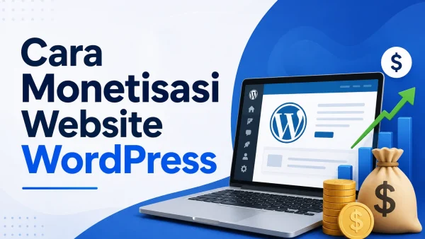 Ilustrasi cara monetisasi website WordPress untuk pemula