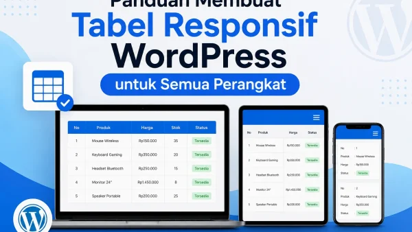 Panduan Membuat Tabel Responsif WordPress untuk Semua Perangkat 4 Cara membuat tabel responsif WordPress untuk artikel mobile-friendly