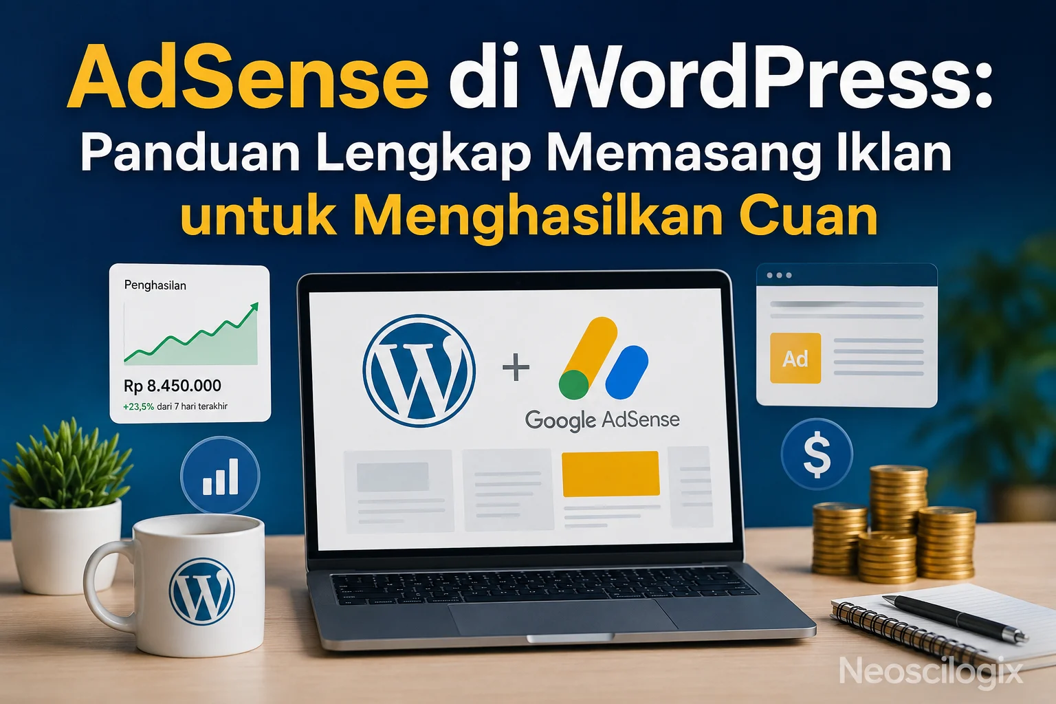 AdSense di WordPress: Panduan Lengkap Memasang Iklan untuk Menghasilkan Cuan 1 Panduan lengkap memasang AdSense di WordPress untuk pemula